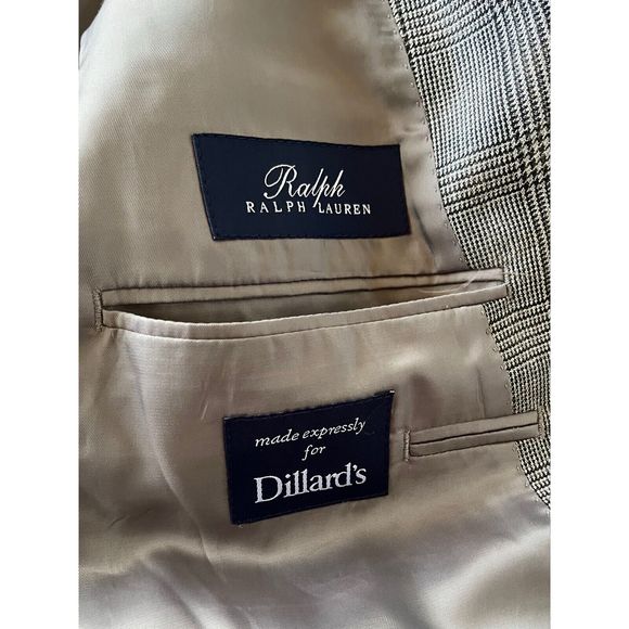 Ralph Lauren Men’s Wool Silk Single-Breasted Button Blazer Size 44 L - Picture 6 of 12